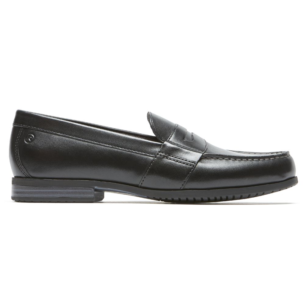 Rockport Canada Classic Lite 2 Penny Slip-Ons - Mens Loafers Black (KGF987140)